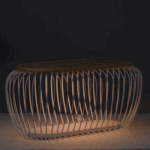 Cage LED Illuminated Bench