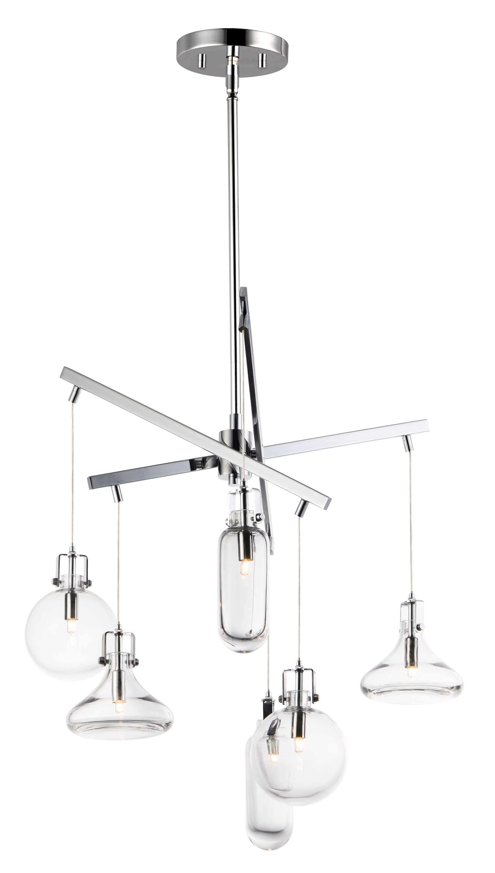 Kem 6-Light Pendant - Multi-Light Pendant - Maxim Lighting