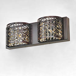 Inca 2-Light Wall Mount W/LED Bulb