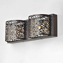 Inca 2-Light Wall Mount W/LED Bulb