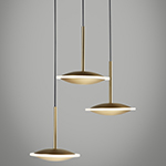 Saucer 3-Light LED Pendant