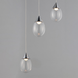 Dewdrop 3-Light LED Pendant