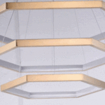 Hex 3-Tier LED Pendant