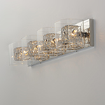 Gem 4-Light Bath Vanity with PC Shade