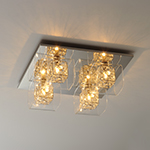 Gem 4-Light Flush Mount with PC Shade