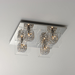 Gem 4-Light Flush Mount with PC Shade