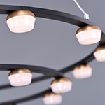 Button 18-Light LED Pendant