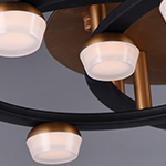 Button 19-Light LED Flush Mount