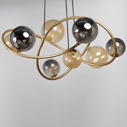 Planetary 8-Light LED Chandelier