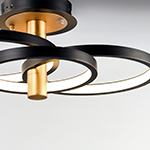 Hoopla 3-Light LED Semi Flush Mount