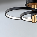 Hoopla 3-Light LED Semi Flush Mount