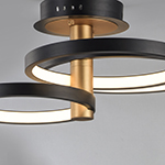 Hoopla 3-Light LED Semi Flush Mount