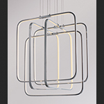 Squared 5-Light LED Pendant