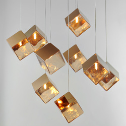 Ice Cube 9-Light LED Pendant