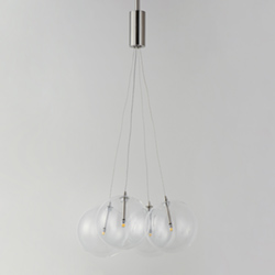 Burst 4-Light LED Pendant - Clear