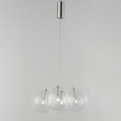 Burst 4-Light LED Pendant - Clear