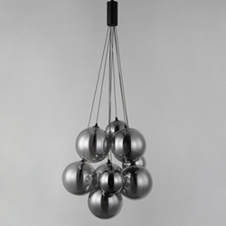 Burst 9-Light LED Pendant - Smoke