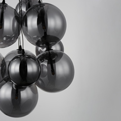 Burst 9-Light LED Pendant - Smoke