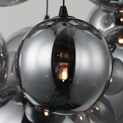 Burst 9-Light LED Pendant - Smoke