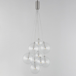 Burst 9-Light LED Pendant - Clear