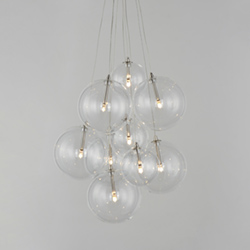 Burst 9-Light LED Pendant - Clear