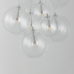 Burst 9-Light LED Pendant - Clear