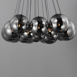 Burst 20-Light LED Pendant - Smoke