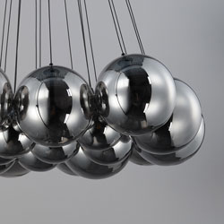 Burst 20-Light LED Pendant - Smoke