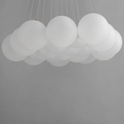 Burst 20-Light LED Pendant - Frost