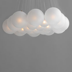 Burst 20-Light LED Pendant - Frost