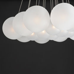 Burst 20-Light LED Pendant - Frost