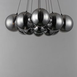 Burst 12-Light LED Pendant - Smoke