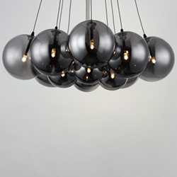 Burst 12-Light LED Pendant - Smoke