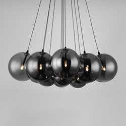 Burst 12-Light LED Pendant - Smoke