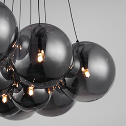 Burst 12-Light LED Pendant - Smoke