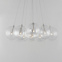 Burst 12-Light LED Pendant - Clear