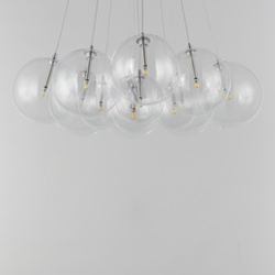 Burst 12-Light LED Pendant - Clear