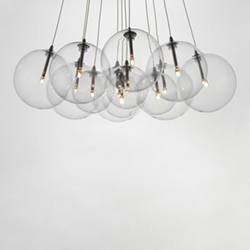 Burst 12-Light LED Pendant - Clear