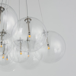 Burst 12-Light LED Pendant - Clear