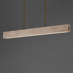 Lintel 47" LED Linear Stone Pendant
