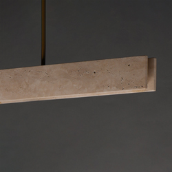 Lintel 47" LED Linear Stone Pendant