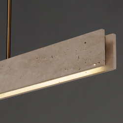 Lintel 47" LED Linear Stone Pendant