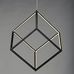 4 Square 1-Light LED Pendant