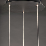 4 Square 3-Light LED Pendant