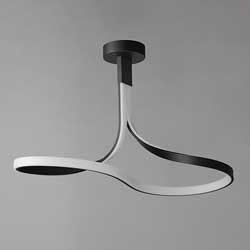 Serpentine LED Semi-Flush Mount