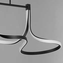 Serpentine Linear LED Pendant