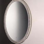 24" x 31.5" Oval Crystal LED Mirror