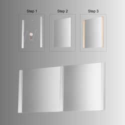 Luminance 33"W X 24"H LED Mirror Kit