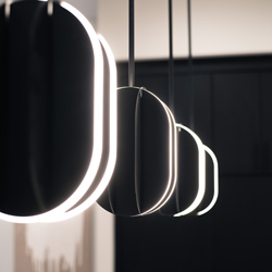 Interval LED Medium Ellipse Pendant