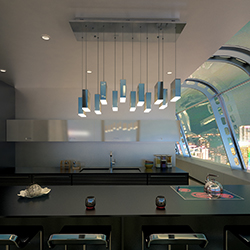 Brick 8-Light LED Pendant